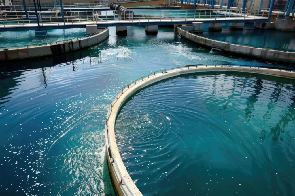 Water Treatment Solutions Showing An Open And Accessible Treatment Facility With Clean And Clear Water